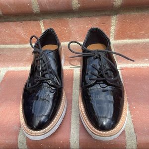 Zara patten leather wingtips